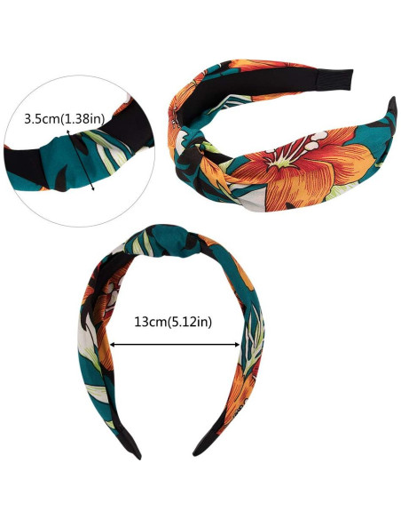 Diademas Anudadas VELSCRUN 12 Pcs para Mujeres Boho Diademas Anudadas VELSCRUN 12 Pcs para Mujeres Boho