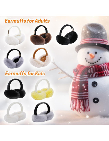 Auriculares de Invierno Aurya para Niños Plegables Negro
