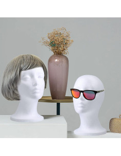 Soporte de Peluca de Espuma Foraineam - 2 Piezas 28 cm 2