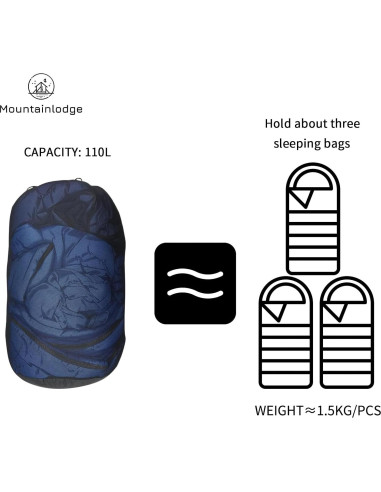 Saco de Almacenamiento MOUNTAINLODGE 110L para Saco de Dormir