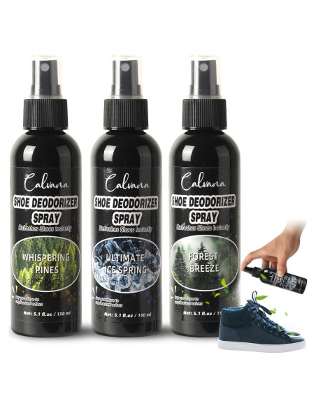 Spray Desodorante para Zapatos Calvana - 3 Aromas 451.5 ml Spray Desodorante para Zapatos Calvana - 3 Aromas 451.5 ml