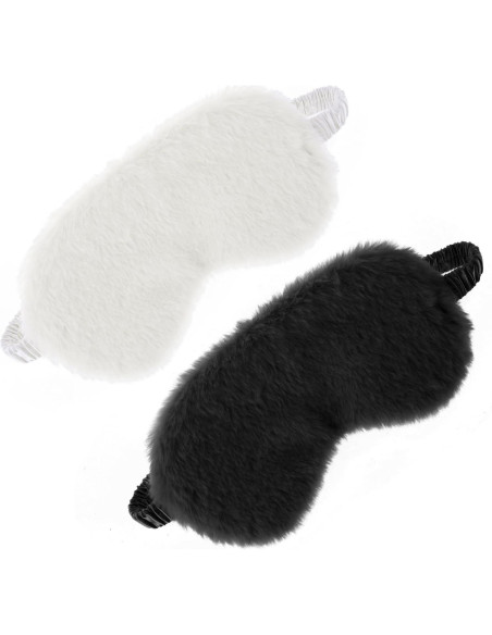 2 Máscaras de Ojos de Felpa Ajustables Dimeho - Suaves y Cómodas 2 Máscaras de Ojos de Felpa Ajustables Dimeho - Suaves y Cómodas