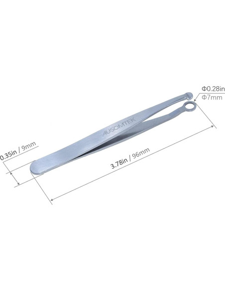 Recortador de Vello Nasal Ausomtek Acero Inoxidable Seguro Recortador de Vello Nasal Ausomtek Acero Inoxidable Seguro