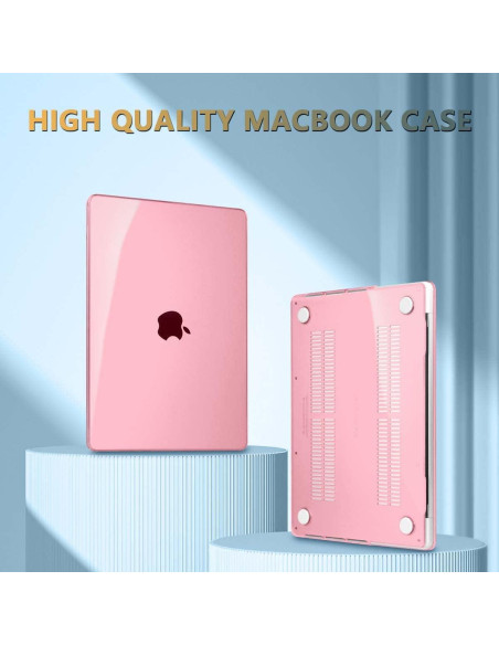 Funda CISSOOK Rosa para MacBook Pro 14" 2021-2025 Funda CISSOOK Rosa para MacBook Pro 14" 2021-2025