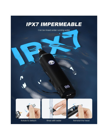 Recortador de Vello Nasal y Auricular Ginity USB LED 13000 RPM