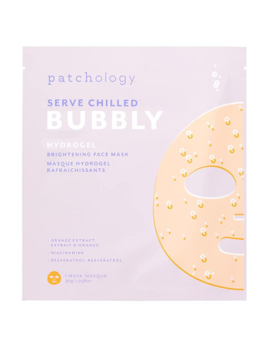 Mascarilla Facial Hidrogel Patchology Bubbly con Niacinamida y Resveratrol - 1 unidad