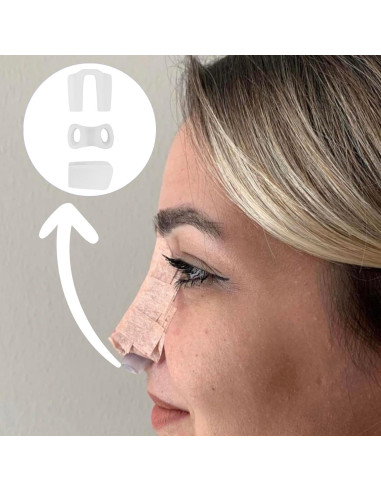 Retenedor Nasal para Rinoplastia Footline 100% Silicona Tamaño 12