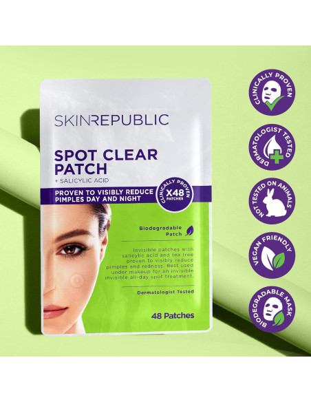 Parches para Espinillas Skin Republic con Ácido Salicílico - 144 Unidades Parches para Espinillas Skin Republic con Ácido Salicílico - 144 Unidades