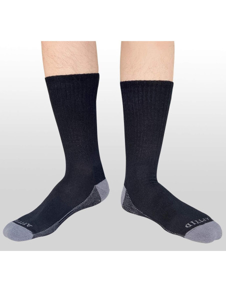 Calcetines de Trabajo APTYID para Hombre Talla 9-12 Negro 6 Pares Calcetines de Trabajo APTYID para Hombre Talla 9-12 Negro 6 Pares