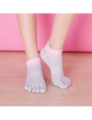 Calcetines de Dedo Fasot para Mujeres 6 Paquetes Transpirables