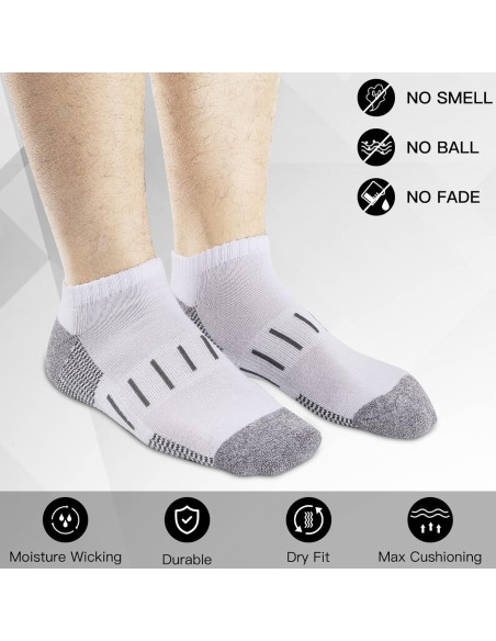 Calcetines Deportivos Heatuff para Hombre con Compresión 6 Paquetes Calcetines Deportivos Heatuff para Hombre con Compresión 6 Paquetes