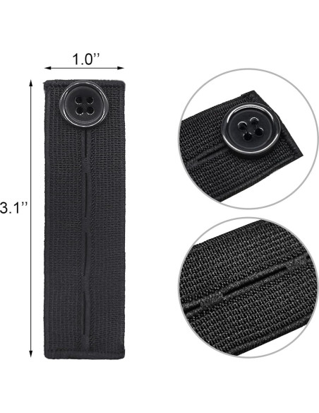 5 PCS Extensores de Cintura Elásticos Ajustables Deshionew 5 PCS Extensores de Cintura Elásticos Ajustables Deshionew