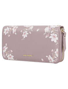 Cartera de Cuero Litchi Pomelo Mejor con Bloqueo RFID 20.1cm