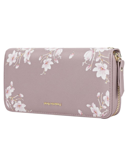 Cartera de Cuero Litchi Pomelo Mejor con Bloqueo RFID 20.1cm Cartera de Cuero Litchi Pomelo Mejor con Bloqueo RFID 20.1cm