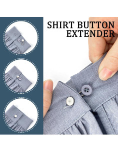 12 Extensores de Cuello Elásticos Deshionew - Ajuste Cómodo para Camisas 2