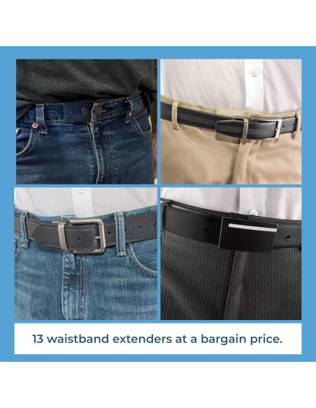 Extensores de Cintura Comfy Clothiers - 13 Piezas Ajustables Extensores de Cintura Comfy Clothiers - 13 Piezas Ajustables