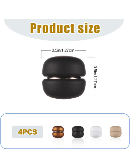 4 Alfileres Magnéticos para Hijab XIHIRCD - 1.27 cm - Mate 4 Alfileres Magnéticos para Hijab XIHIRCD - 1.27 cm - Mate