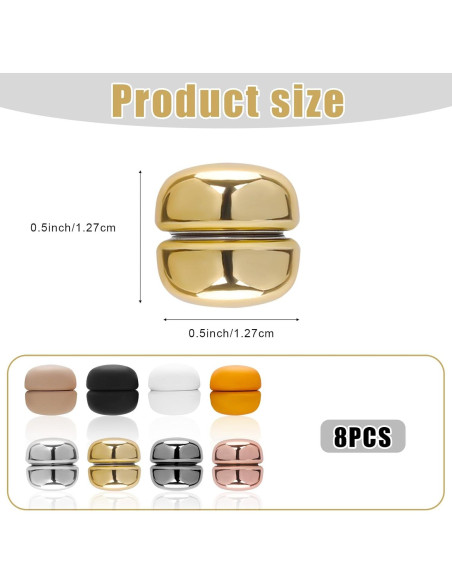 8 Alfileres Magnéticos para Hijab XIHIRCD - Cierre Fuerte 1.27cm 8 Alfileres Magnéticos para Hijab XIHIRCD - Cierre Fuerte 1.27cm