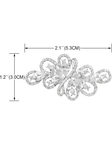 Broche de Boda de Cristal de Circonita Cúbica YOQUCOL