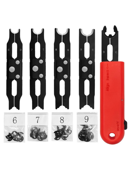 Kit Clips E Sopnom 4 Tamaños 6-9 mm con Herramienta Kit Clips E Sopnom 4 Tamaños 6-9 mm con Herramienta