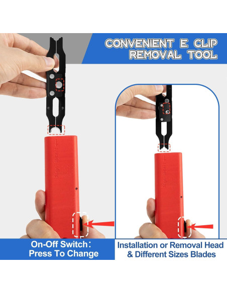 Kit Clips E Sopnom 4 Tamaños 6-9 mm con Herramienta Kit Clips E Sopnom 4 Tamaños 6-9 mm con Herramienta