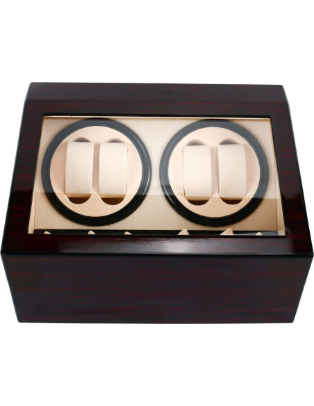 Enrollador Automático de Relojes Homend 4+6 Madera Deluxe Enrollador Automático de Relojes Homend 4+6 Madera Deluxe