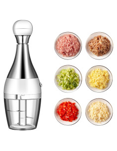 Mini Cortador de Ajo Genérico Acero Inoxidable 300g Manual