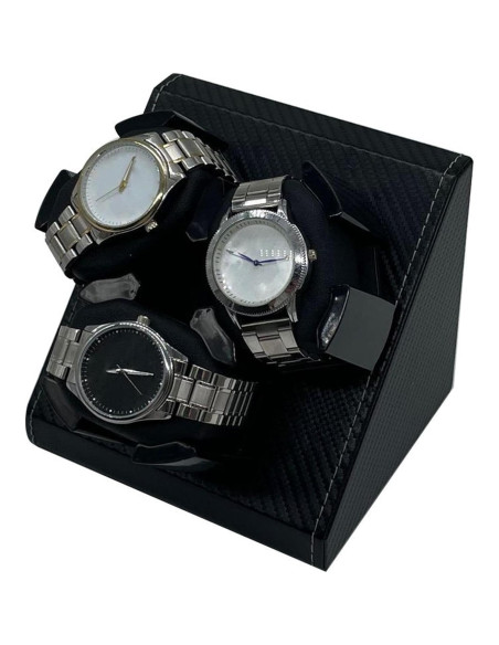 Enrollador de Reloj Automático UGPLM 3 Relojes Cuero PU Enrollador de Reloj Automático UGPLM 3 Relojes Cuero PU