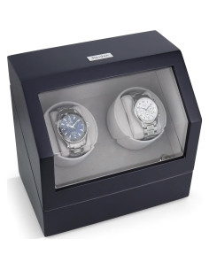 Reloj Winder Automático Doble Heiden HD10-MATTE Madera Negra 2