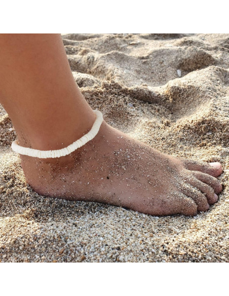Pulsera de Conchas Puka Fesciory Ajustable para Mujeres Pulsera de Conchas Puka Fesciory Ajustable para Mujeres