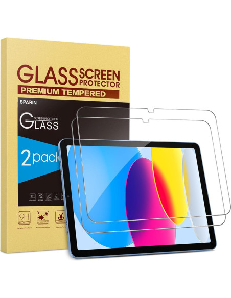 Protector de Pantalla SPARIN para iPad 11/10 Gen, Vidrio Templado Protector de Pantalla SPARIN para iPad 11/10 Gen, Vidrio Templado