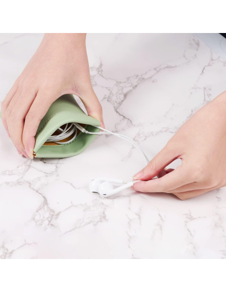 Pouch de Joyería Woodten 2 Pack Cuero Sintético Blanco Pouch de Joyería Woodten 2 Pack Cuero Sintético Blanco