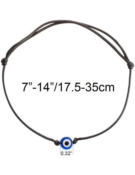 Pulsera Tobillera Ojo Malvado Kelistom Ajustable Impermeable Pulsera Tobillera Ojo Malvado Kelistom Ajustable Impermeable