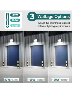 Luz LED de Pared Kadision 120W Dimmable 15600lm 3 Colores 2