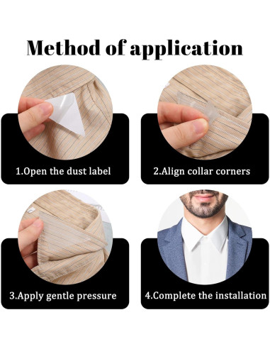 Bewudy 100 Soportes de Cuello Transparentes para Camisas