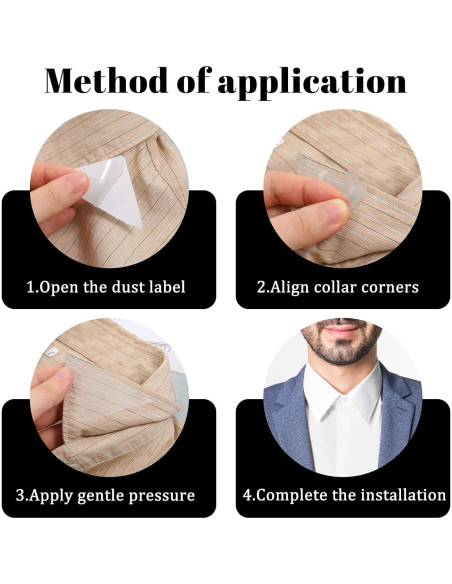 Bewudy 100 Soportes de Cuello Transparentes para Camisas Bewudy 100 Soportes de Cuello Transparentes para Camisas