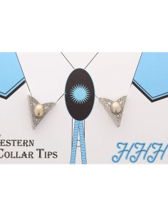 Puntas de Collar de Piedras de Perla HHH - Acabado Plateado 2