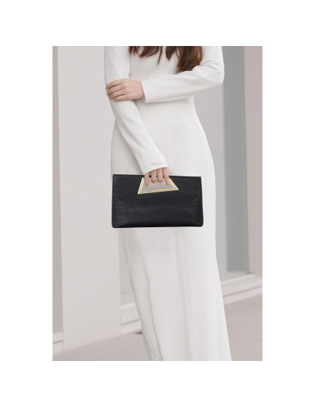 Coucoland Clutch Purse Mujer Cuero Vegano Brillante 30x19 cm Coucoland Clutch Purse Mujer Cuero Vegano Brillante 30x19 cm