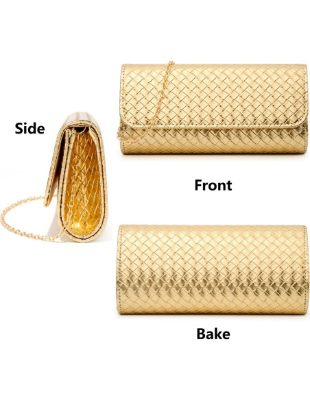 Bolso de Mano Tejido PU Gurina para Mujeres - Elegante y Versátil Bolso de Mano Tejido PU Gurina para Mujeres - Elegante y Versátil