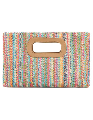 Bolso de Paja Fecialy para Mujeres - Tote de Playa 30x14x47cm