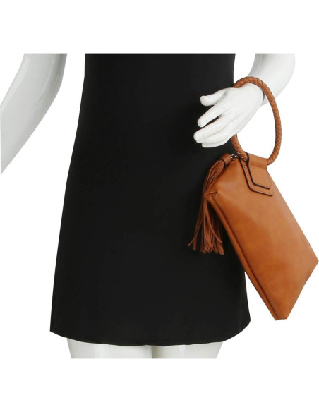 Cartera de Muñeca Metro Muse para Mujeres - Cuero Vegano Negro