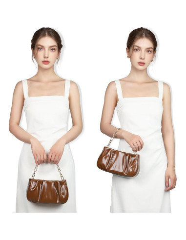 Bolso Clutch Antirrobo Popizard para Mujeres - Marrón