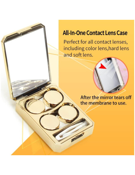 Estuche para Lentes de Contacto Ofone - Kit de Viaje 2 Piezas Estuche para Lentes de Contacto Ofone - Kit de Viaje 2 Piezas