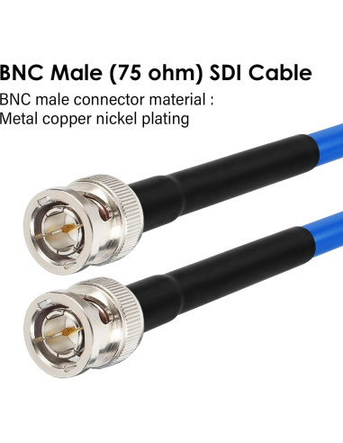 Cable SDI XRDS-RF 12G 60.96cm BNC para Video 4K/8K