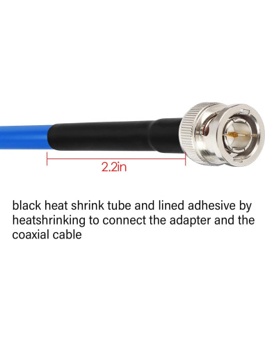 Cable SDI XRDS-RF 12G 60.96cm BNC para Video 4K/8K