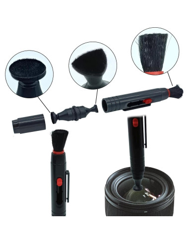 Kit de Limpieza de Lentes LJZP - 5 Piezas con Soplador y Bolsa