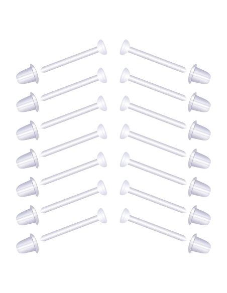 Pendientes de Plástico Transparentes LUTER - 200 Pares para DIY Pendientes de Plástico Transparentes LUTER - 200 Pares para DIY