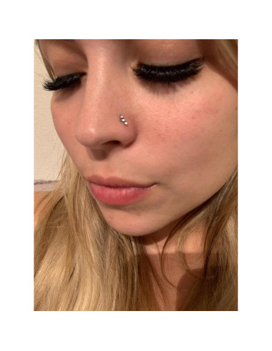 Aros Nasales 20g Longita Acero Inoxidable Plata Hipoalergénico