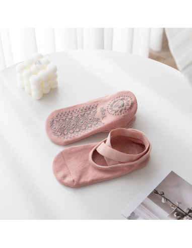 Calcetines Antideslizantes para Yoga y Pilates Mujeres Rosa