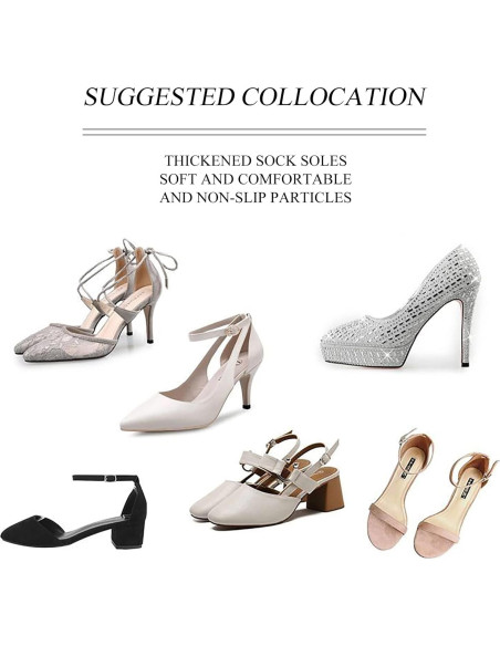 Calcetines cortos antideslizantes SooGree - 3 pares beige Calcetines cortos antideslizantes SooGree - 3 pares beige